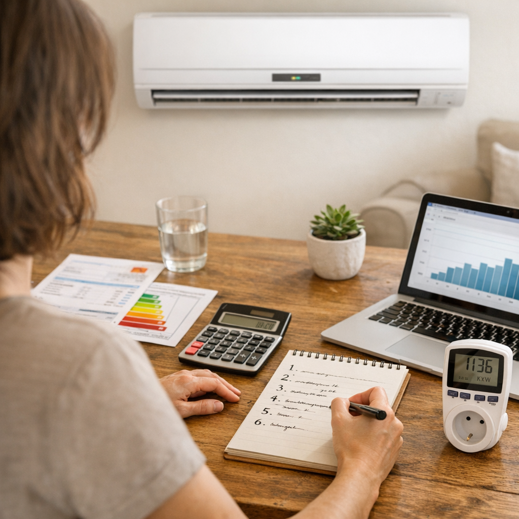 Comment calculer sa consommation de clim réversible en 5 étapes