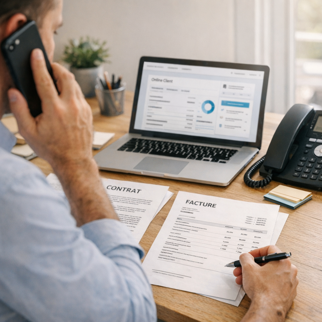Contrat, facture et espace client : préparer l’appel pour éviter un aller-retour