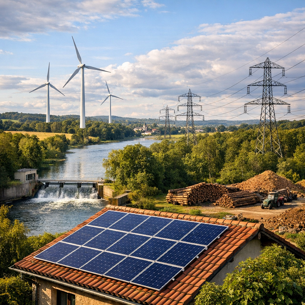 La Liste des énergies renouvelables distingue 6 sources utiles